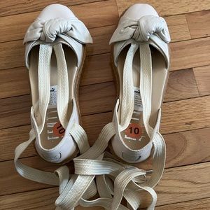 Fenty Platform lace-up sneaker/sandal with a bow